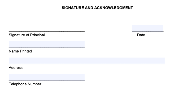 Signing power of attorney paperwork (POA) Filling Out a Power of Attorney Form Step 4: Sign the Paperwork